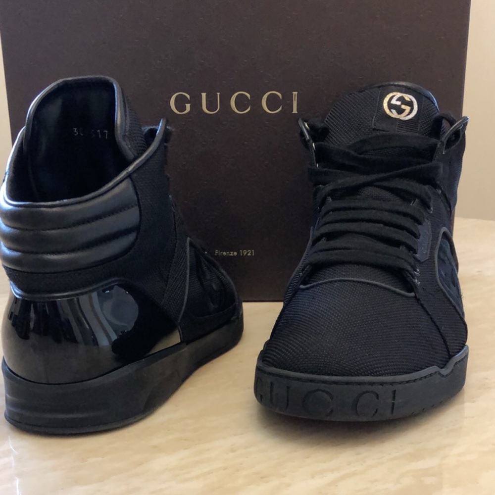 Men’s Gucci Shoes~ Black reflector detail